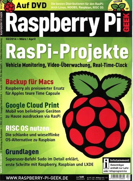 Raspberry Pi Geek Magazin Maerz-April N 02, 2014