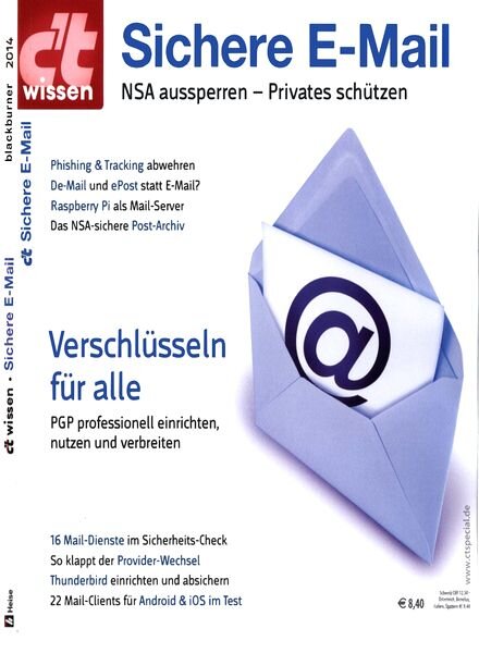 c’t Magazin Sonderheft Sichere E-Mail 2014