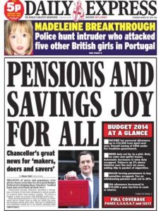 Daily Express — Thursday, 20 March 2014