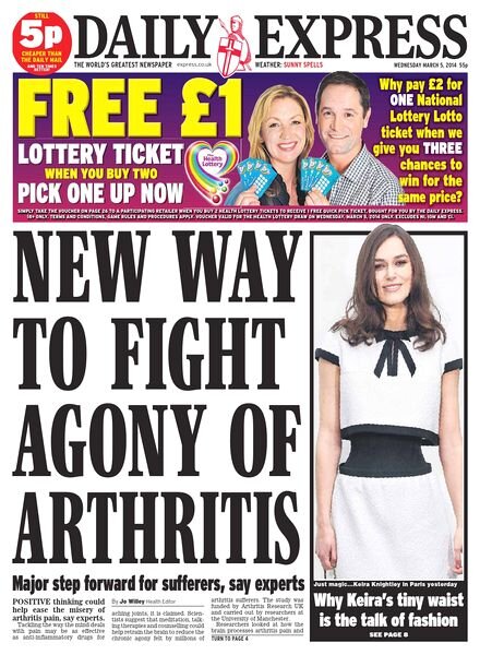 Daily Express – Wednesday, 05 March 2014