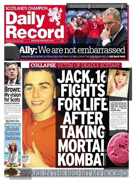 Daily Record — Monday, 10 March 2014