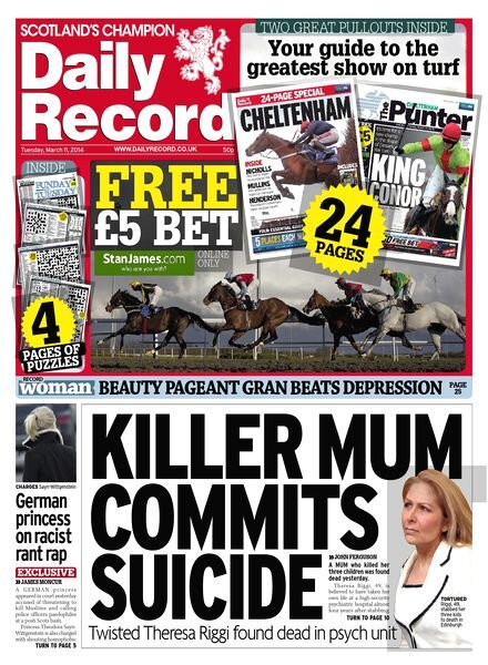 Daily Record — Tuesday, 11 March 2014