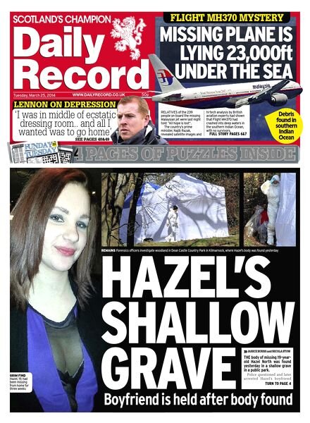 Daily Record — Tuesday, 25 March 2014