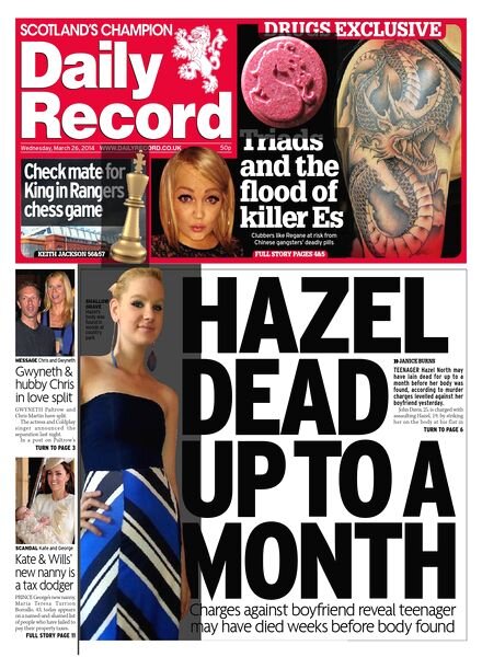 Daily Record – Wednesday, 26 March 2014