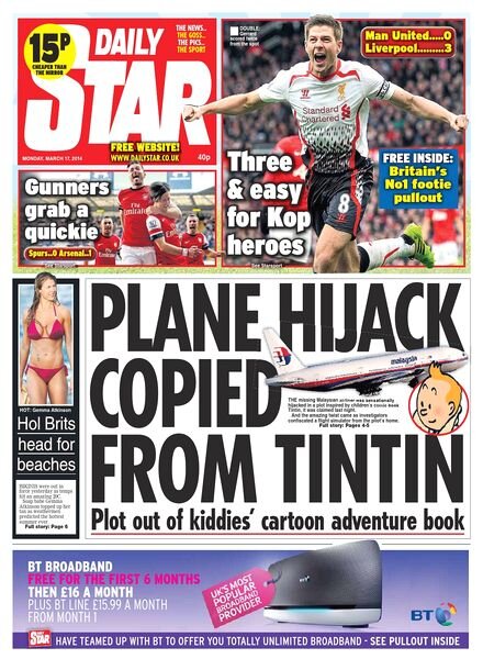 DAILY STAR — Monday, 17 March 2014