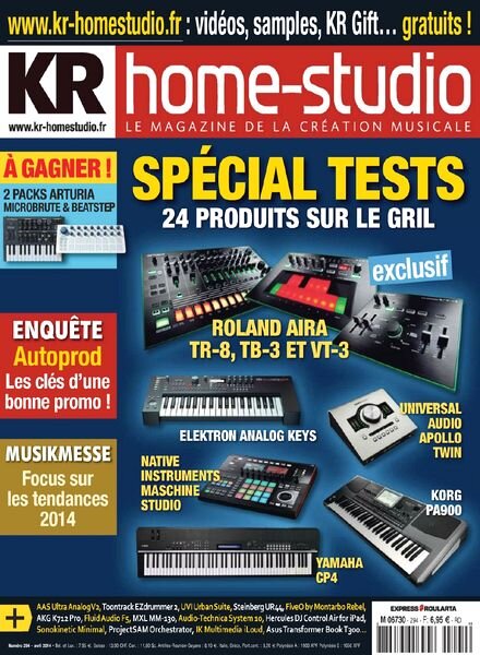 Keyboard Recording Home Studio N 294 — Avril 2014