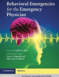 Behavioral Emergencies for the Emergency Physician – Leslie S. Zun & Lara G. Chepenik