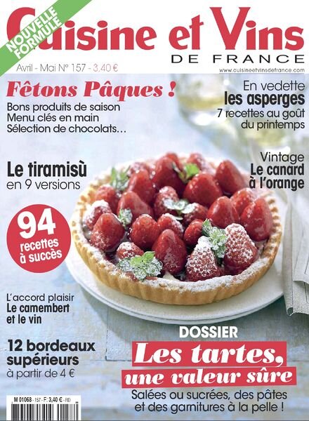 Cuisine et Vins de France N 157 – Avril-Mai 2014