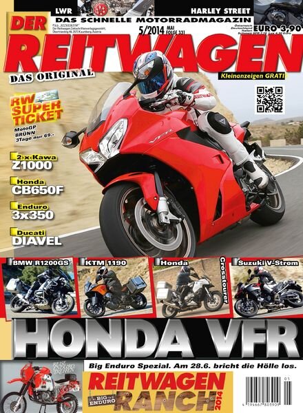 Der Reitwagen – Motorradmagazin Mai N 05, 2014