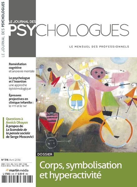Le Journal des Psychologues N 316 – Avril 2014