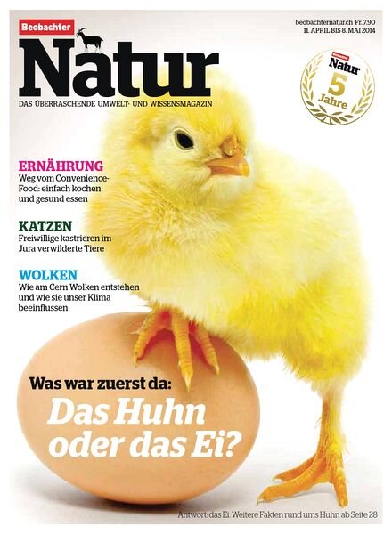 Beobachter Natur — Umwelt- und Wissensmagazin April 03, 2014