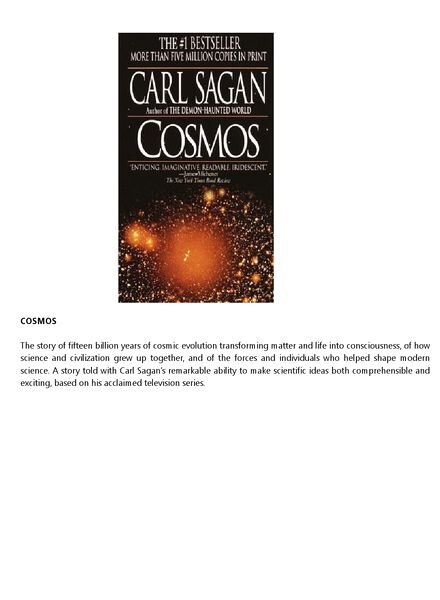 Carl Sagan – Cosmos (Random House, New Edition, 1980, 2002)