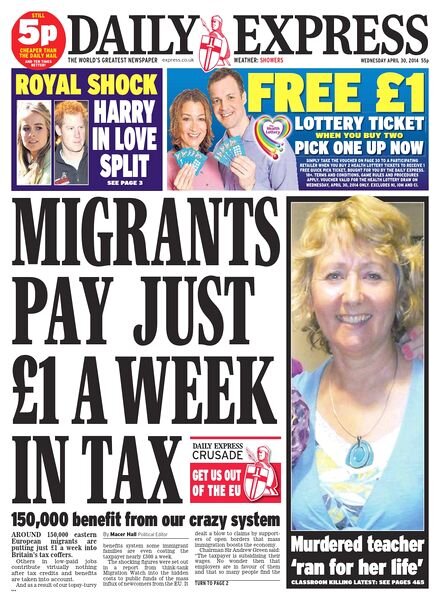 Daily Express – Wednesday, 30 April 2014
