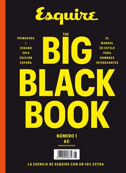 Esquire The Big Black Book Espana N 1, Mayo 2014
