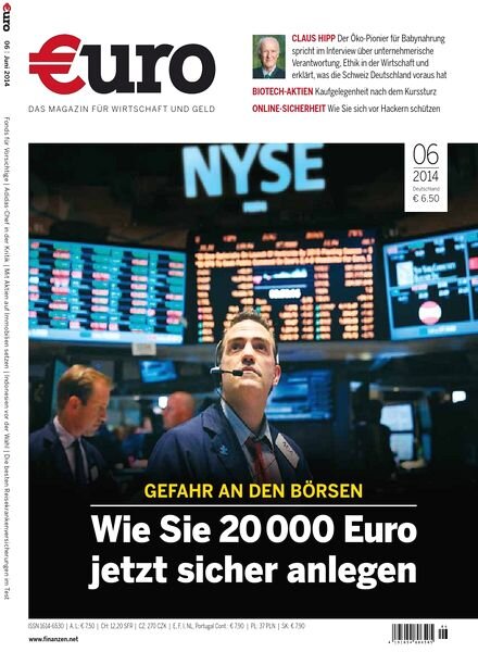 Euro Magazin fuer Wirtschaft und Geld Juni N 06, 2014