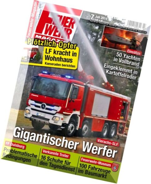 Feuerwehr Magazin Juli N 07, 2014