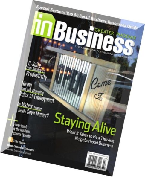 In Business Magazine – July 2014