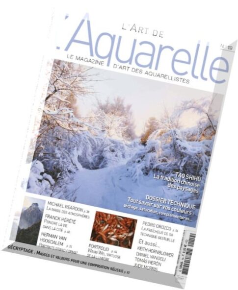 L’art de l’Aquarelle N 19 – Decembre 2013-Fevrier 2014