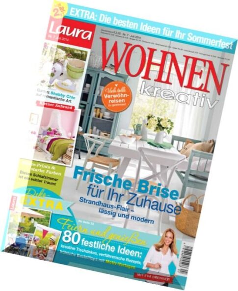 Laura Wohnen kreativ – Wohnmagazin Juli 07, 2014