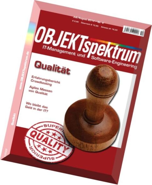 OBJEKTspektrum Magazin — Juli-August 2014