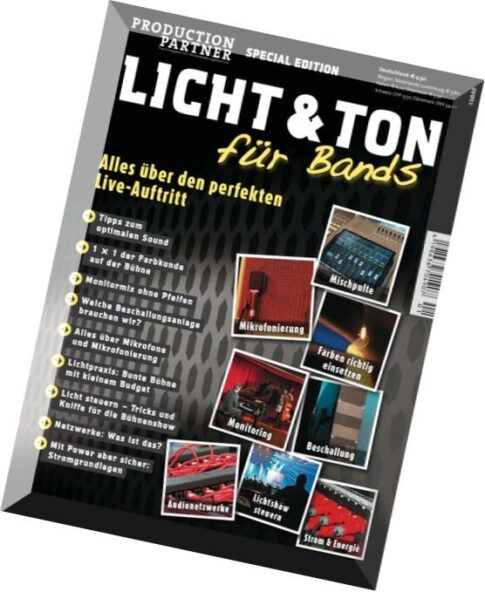 Production Partner Special Edition Licht und Ton fuer Bands Juni 2014