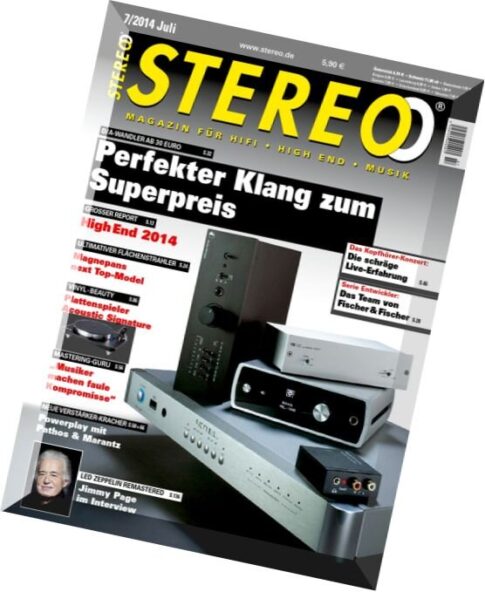 Stereo Magazin — Juli 2014
