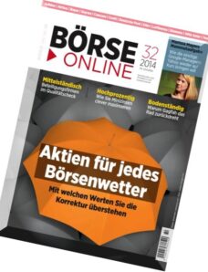 Borse Online Magazin N 32, 07 August 2014