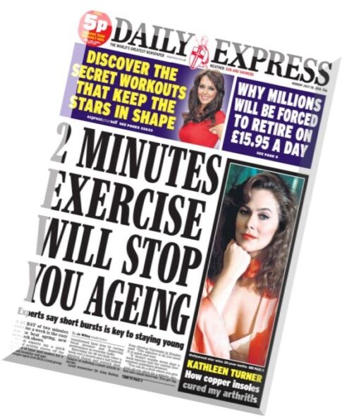 Daily Express — Monday, 28 July 2014