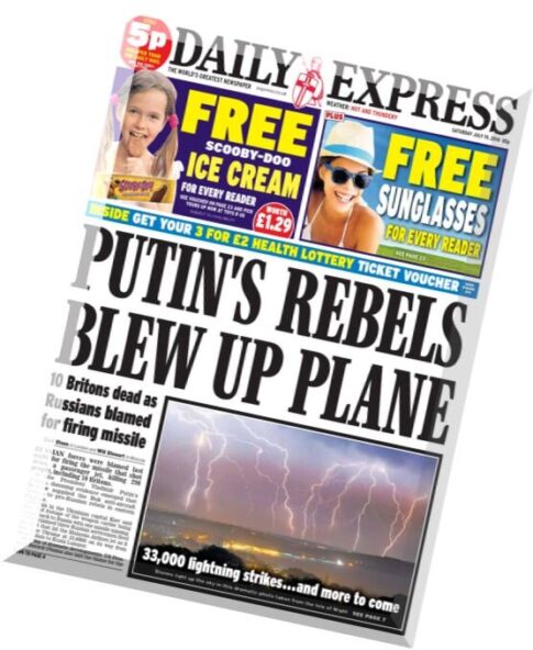 Daily Express – Saturday, 19 July 2014