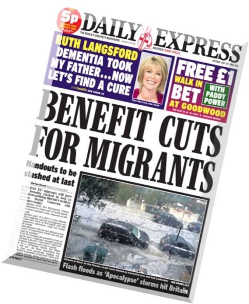 Daily Express — Tuesday, 29 July 2014