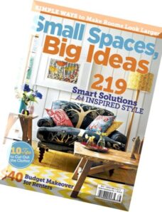 Romantic Homes Magazine Small Spaes, Big Ideas 2014