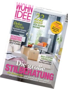 Wohn idee (Wohnen und Leben) Magazin N 08, 2013