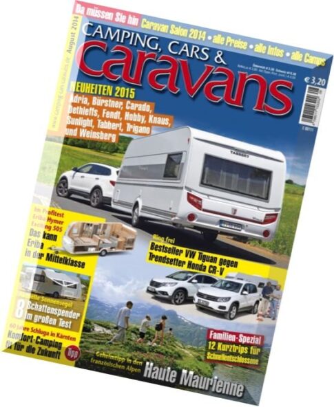 Camping, Cars & Caravans — August 2014