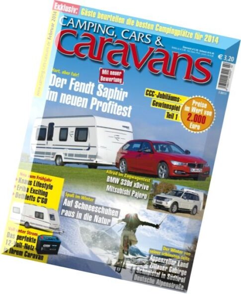 Camping, Cars & Caravans — Februar 2014