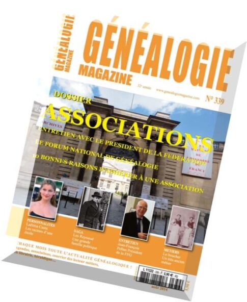 Genealogie Magazine N 339 — Aout 2014