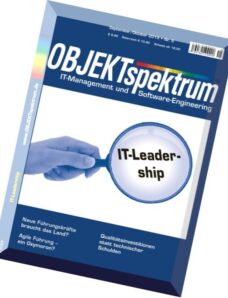 OBJEKTspektrum Magazin September-Oktober 2014