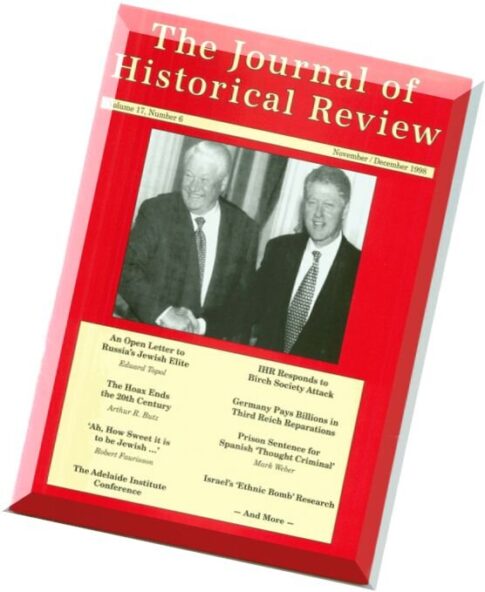 The Journal Of Historical Review 1998 11-12