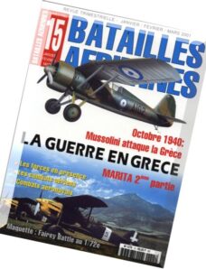 Batailles Aeriennes N 15, Operation Marita (2eme Partie) La Guerre en Grece