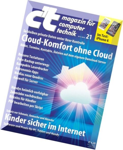 c’t magazin 21-2014 (20.09.2014)