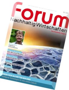 forum Nachhaltig Wirtschaften – Das Entscheider-Magazin 04, 2014