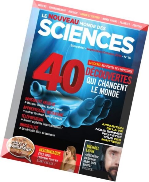 Le Monde des Sciences N 15 — Septembre-Octobre 2014