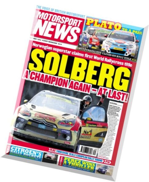 Motorsport News – 1 October 2014