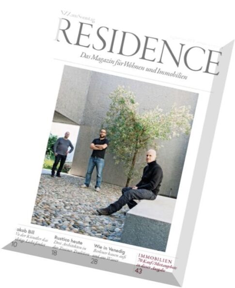 Residence Magazin — September 2014
