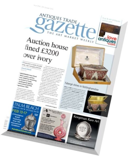 Antiques Trade Gazette – 25 October 2014