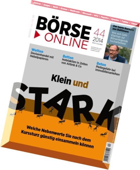 Boerse Online Magazin N 44, 30 Oktober 2014