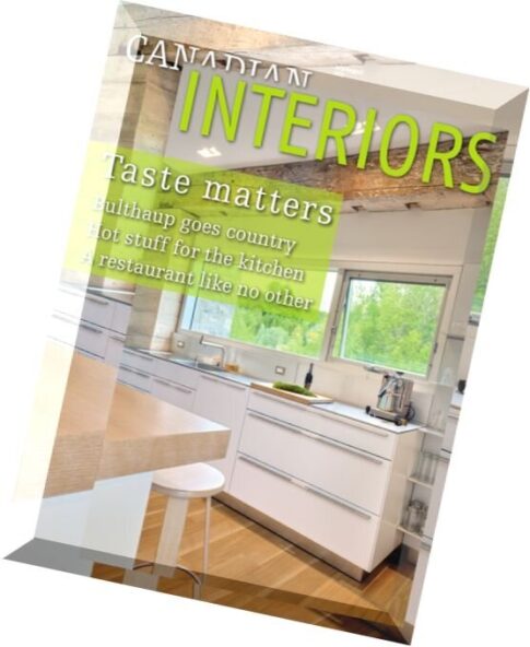 Canadian Interiors — July-August 2012