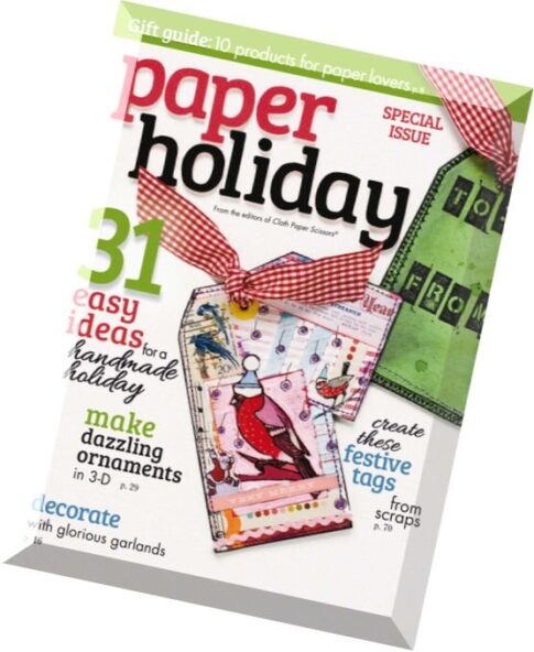 Cloth Paper Scissors Pages – Paper Holiday 2014