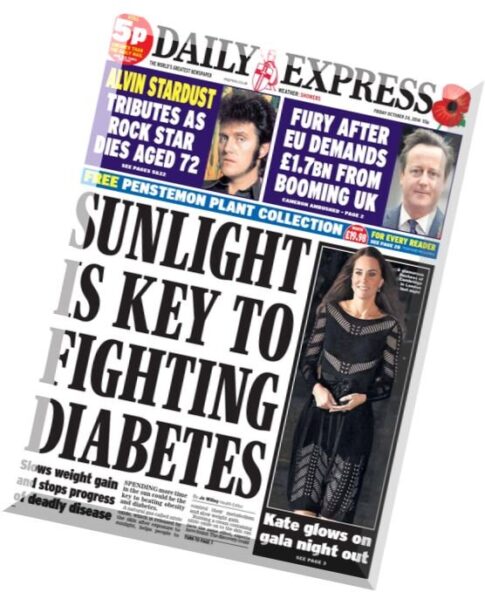 Daily Express – Friday, 24 October 2014