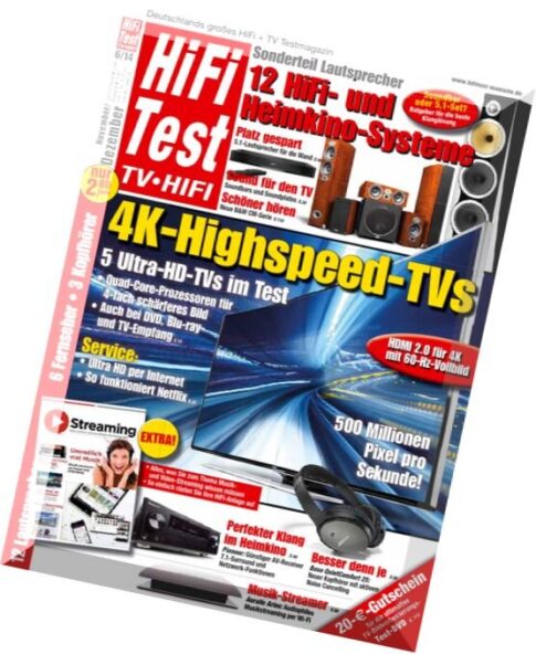 Hifi Test TV Video – HiFi + TV Testmagazin November-Dezember 2014