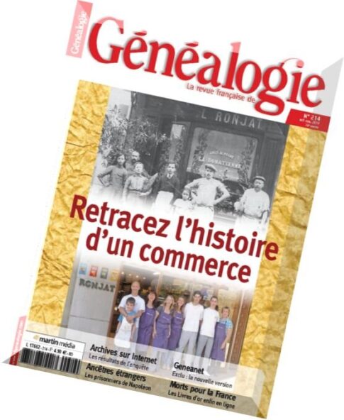 La Revue Francaise de Genealogie N 214 – Octobre-Novembre 2014